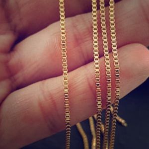 Gold Chain 18k Gold Box Link